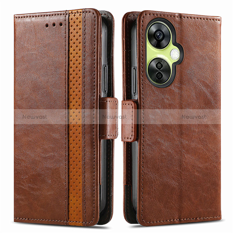 Leather Case Stands Flip Cover Holder S02D for OnePlus Nord CE 3 Lite 5G