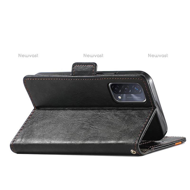 Leather Case Stands Flip Cover Holder S02D for Oppo A93 5G