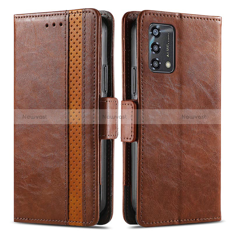 Leather Case Stands Flip Cover Holder S02D for Oppo A95 4G