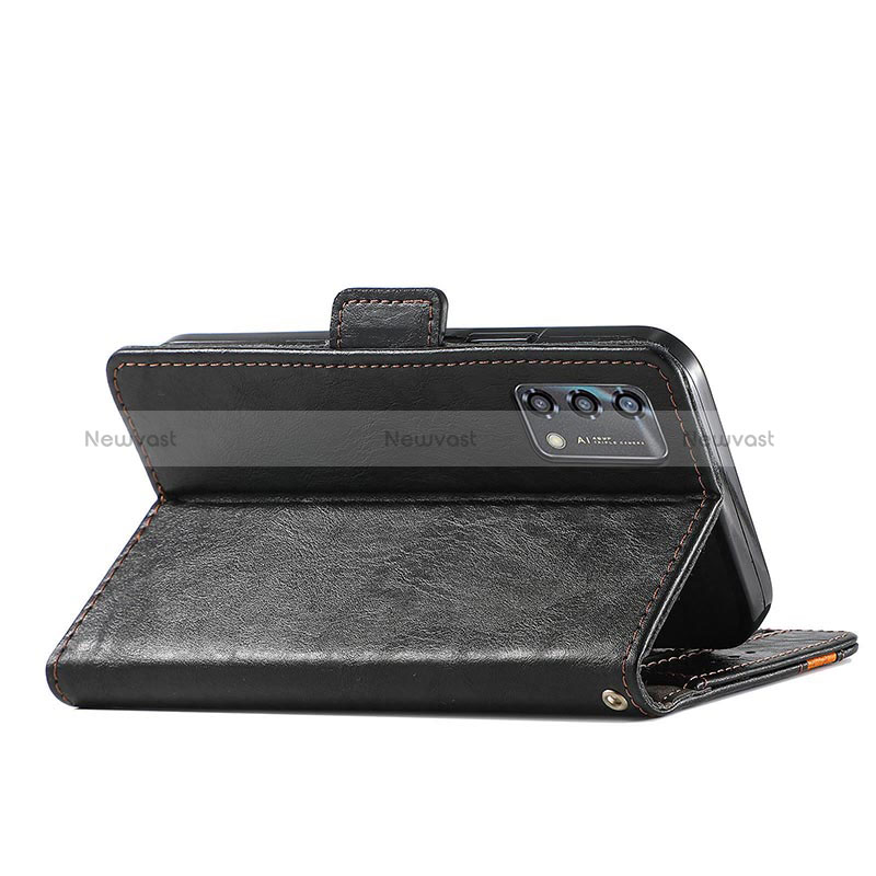 Leather Case Stands Flip Cover Holder S02D for Oppo A95 4G