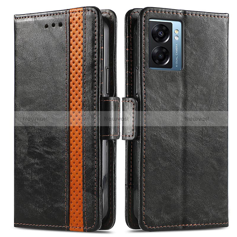 Leather Case Stands Flip Cover Holder S02D for Oppo K10 5G India