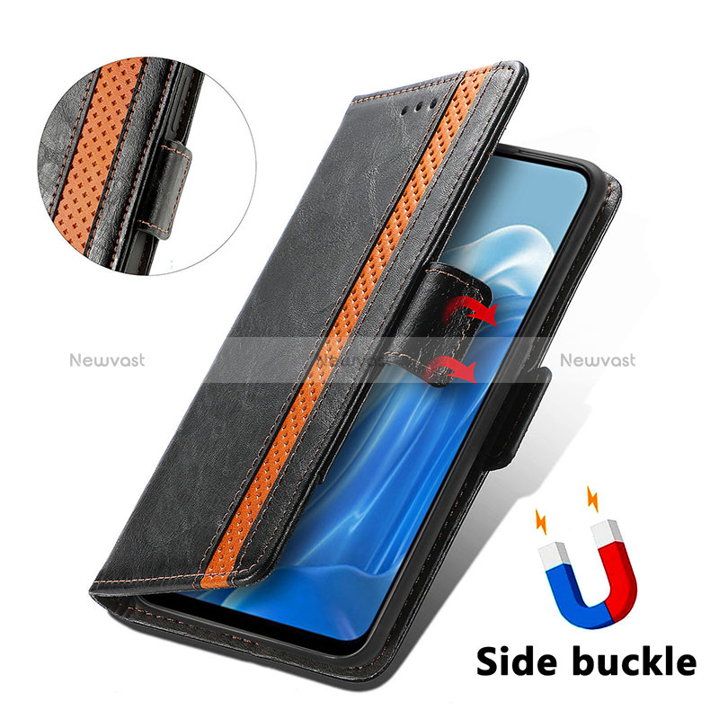 Leather Case Stands Flip Cover Holder S02D for Oppo Reno8 4G