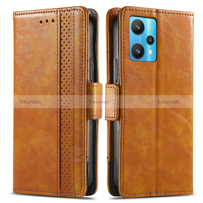 Leather Case Stands Flip Cover Holder S02D for Realme 9 4G