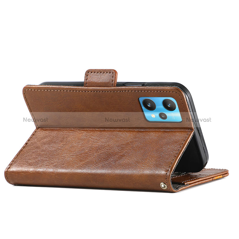 Leather Case Stands Flip Cover Holder S02D for Realme 9 4G