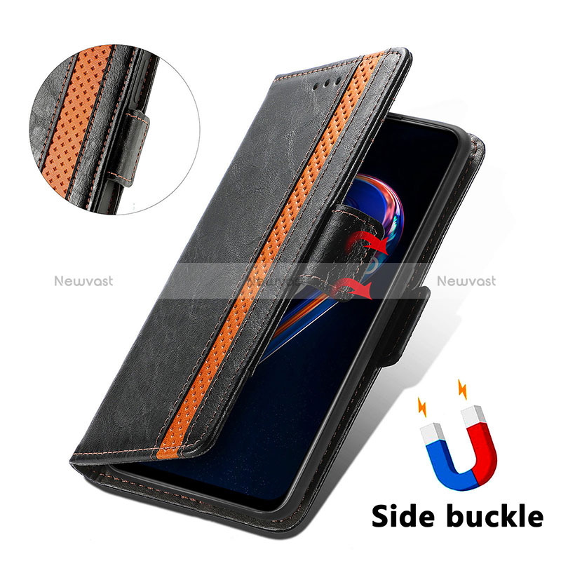 Leather Case Stands Flip Cover Holder S02D for Realme 9 5G