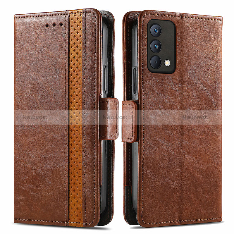 Leather Case Stands Flip Cover Holder S02D for Realme GT Master 5G