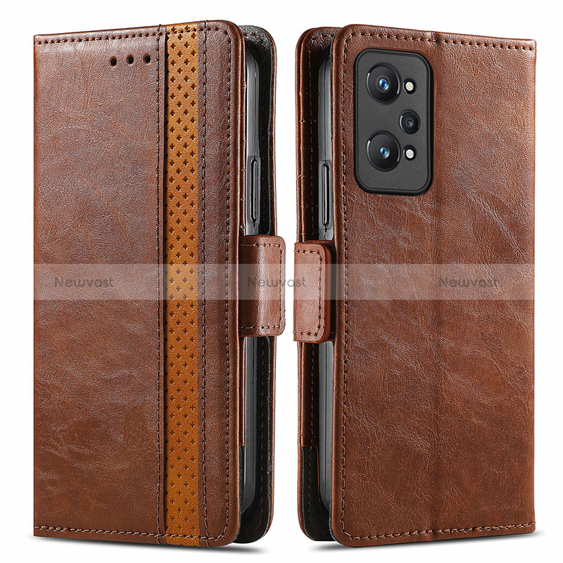 Leather Case Stands Flip Cover Holder S02D for Realme GT Neo 3T 5G