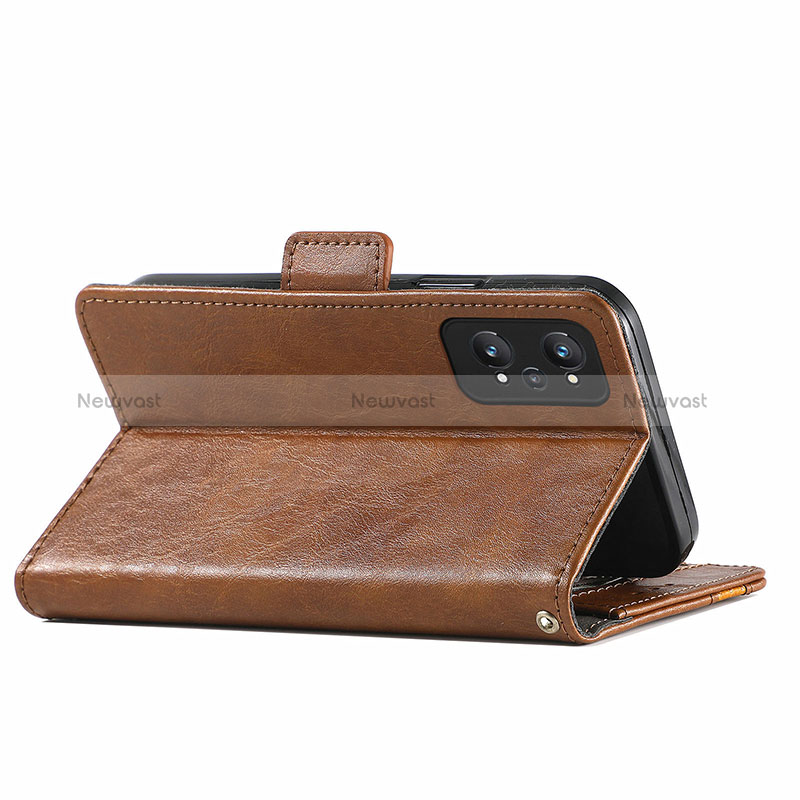 Leather Case Stands Flip Cover Holder S02D for Realme GT Neo2 5G