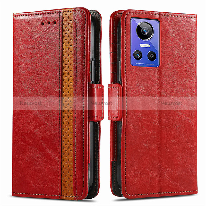 Leather Case Stands Flip Cover Holder S02D for Realme GT Neo3 5G