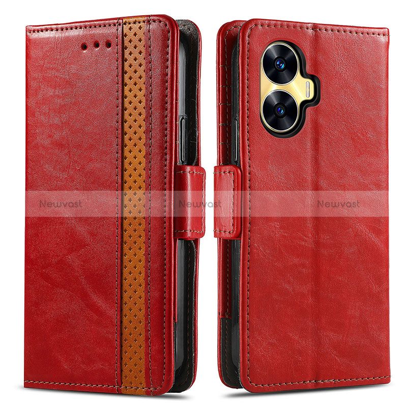 Leather Case Stands Flip Cover Holder S02D for Realme Narzo N55