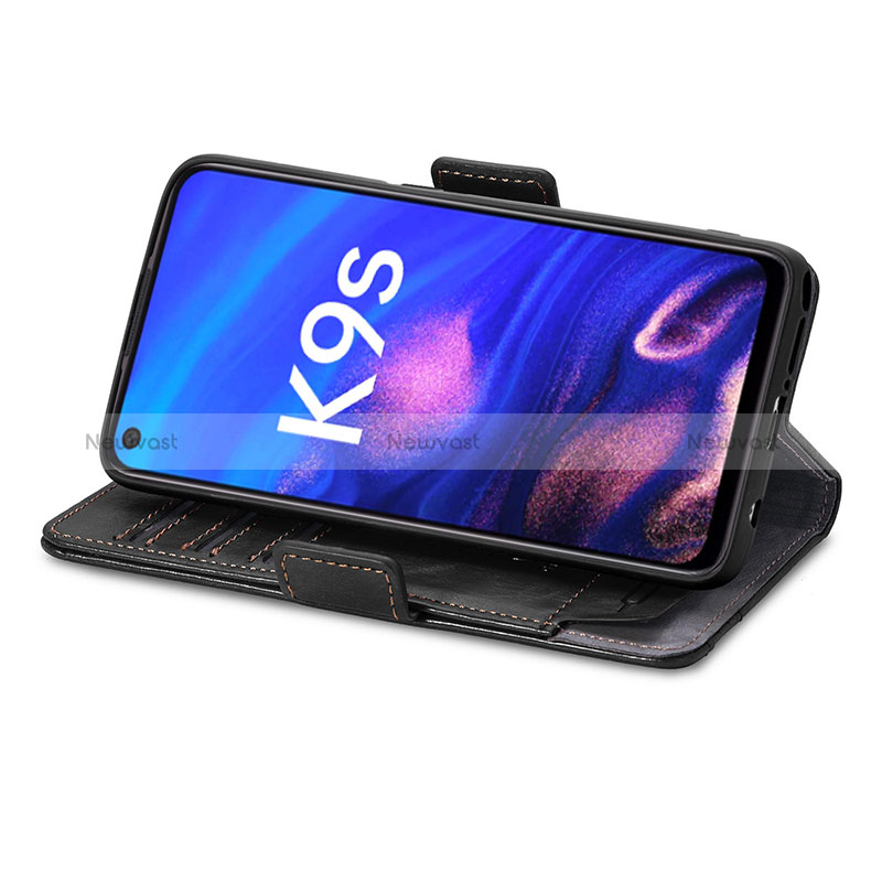 Leather Case Stands Flip Cover Holder S02D for Realme Q3s 5G