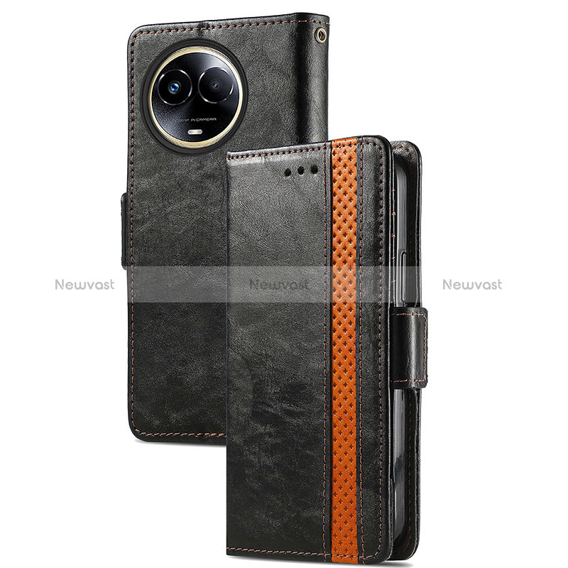 Leather Case Stands Flip Cover Holder S02D for Realme V50 5G