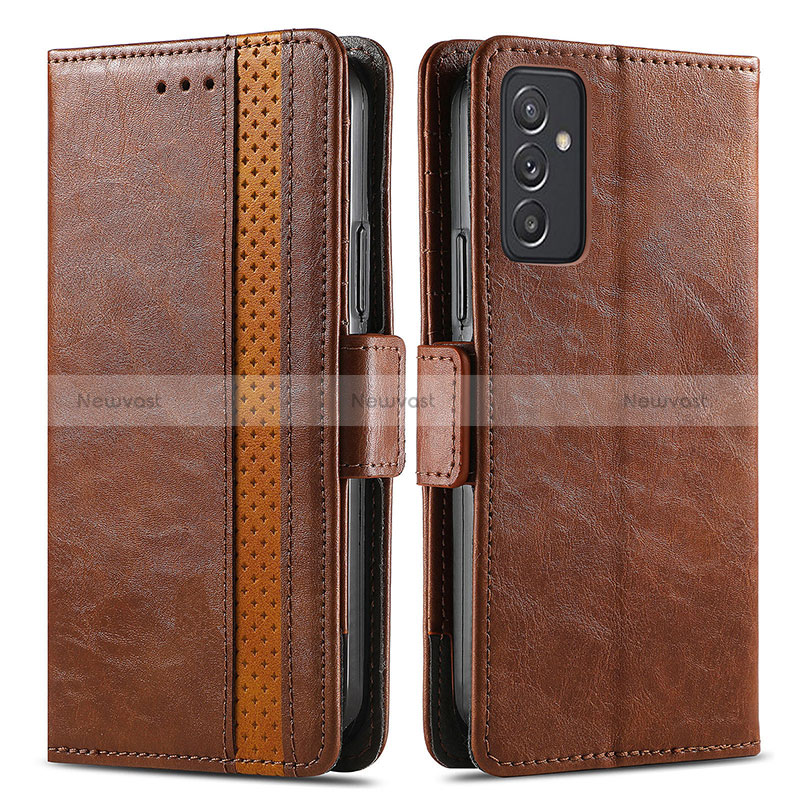 Leather Case Stands Flip Cover Holder S02D for Samsung Galaxy A15 5G