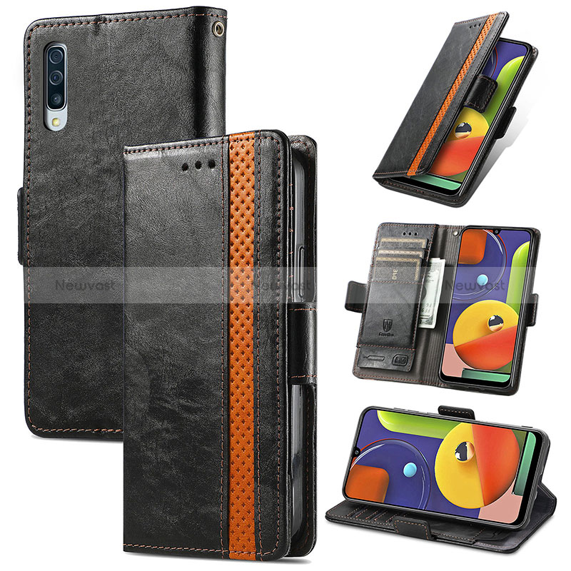 Leather Case Stands Flip Cover Holder S02D for Samsung Galaxy A30S