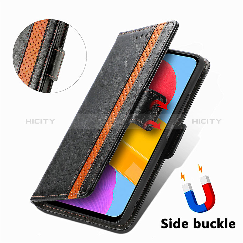 Leather Case Stands Flip Cover Holder S02D for Samsung Galaxy M13 4G