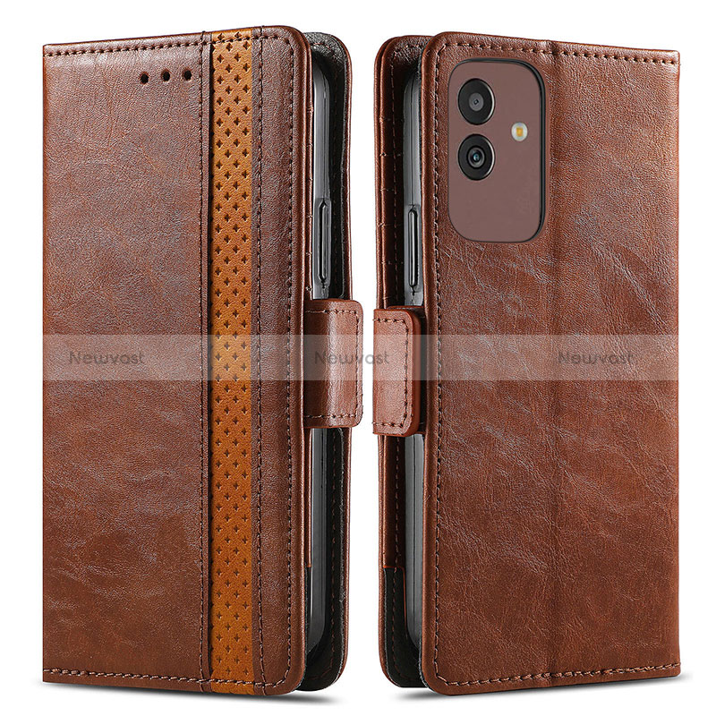 Leather Case Stands Flip Cover Holder S02D for Samsung Galaxy M13 5G