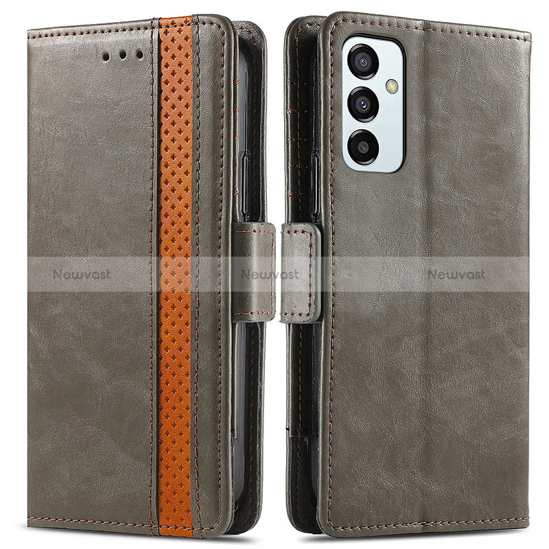 Leather Case Stands Flip Cover Holder S02D for Samsung Galaxy M23 5G