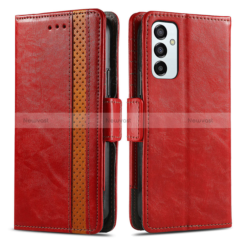 Leather Case Stands Flip Cover Holder S02D for Samsung Galaxy M23 5G