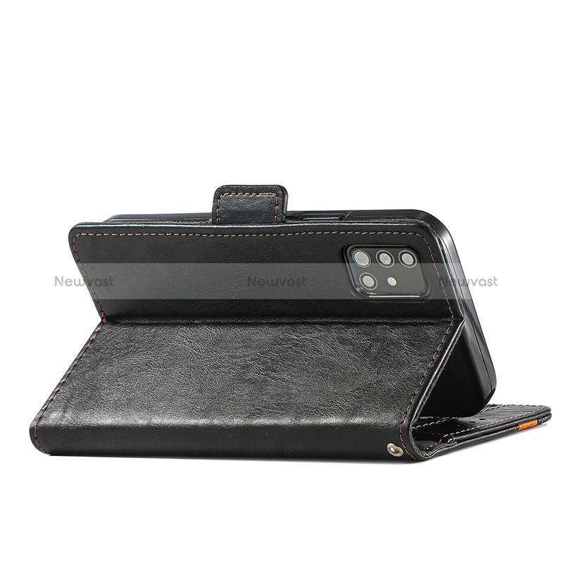 Leather Case Stands Flip Cover Holder S02D for Samsung Galaxy M40S