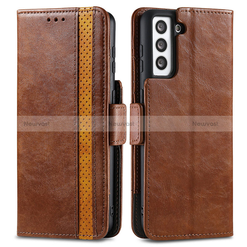 Leather Case Stands Flip Cover Holder S02D for Samsung Galaxy S24 5G