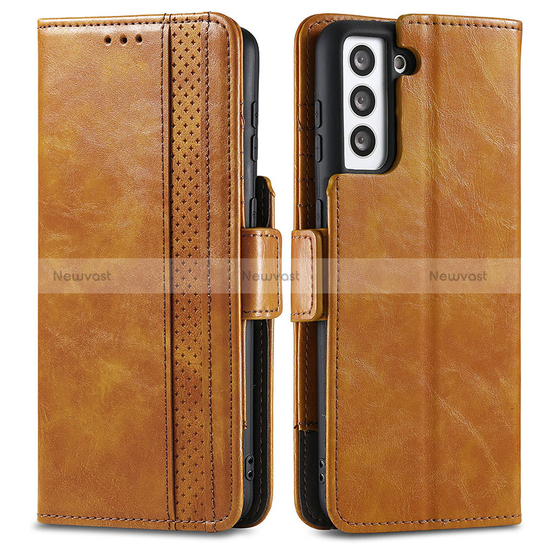 Leather Case Stands Flip Cover Holder S02D for Samsung Galaxy S24 5G