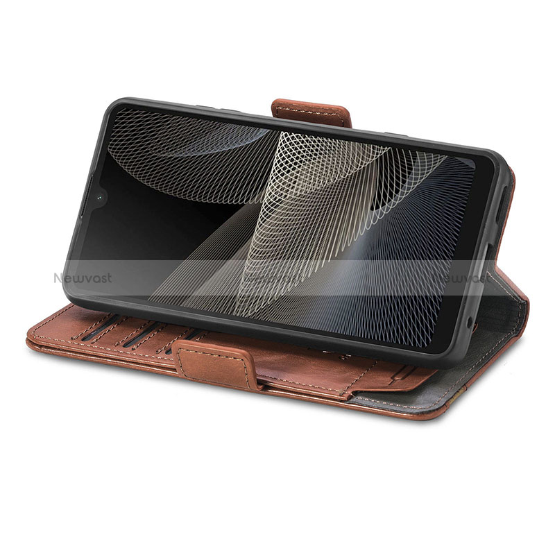 Leather Case Stands Flip Cover Holder S02D for Sony Xperia Ace II SO-41B