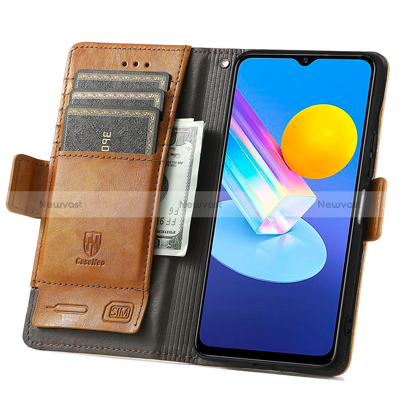 Leather Case Stands Flip Cover Holder S02D for Vivo iQOO Z3 5G