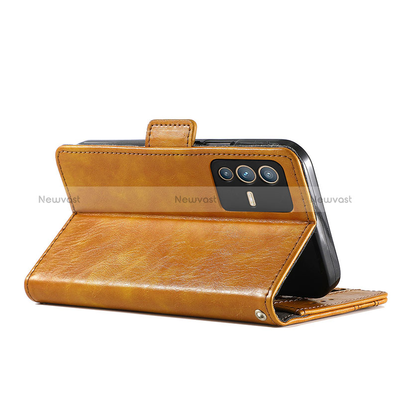 Leather Case Stands Flip Cover Holder S02D for Vivo V23 5G