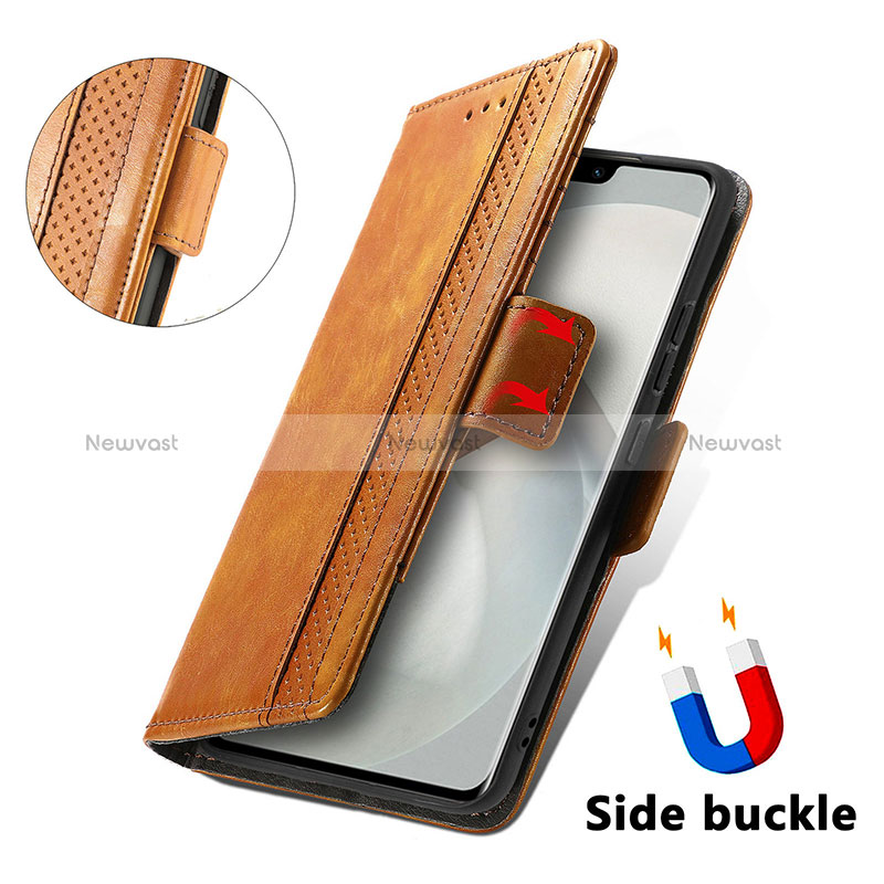 Leather Case Stands Flip Cover Holder S02D for Vivo V23 Pro 5G