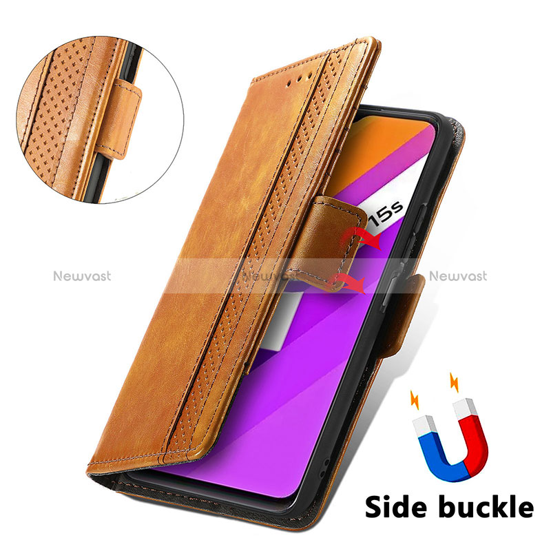 Leather Case Stands Flip Cover Holder S02D for Vivo Y01