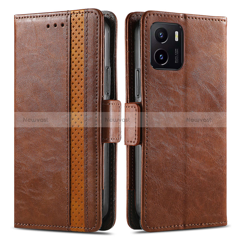 Leather Case Stands Flip Cover Holder S02D for Vivo Y01