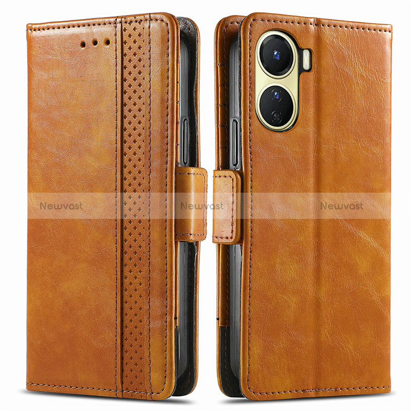 Leather Case Stands Flip Cover Holder S02D for Vivo Y16