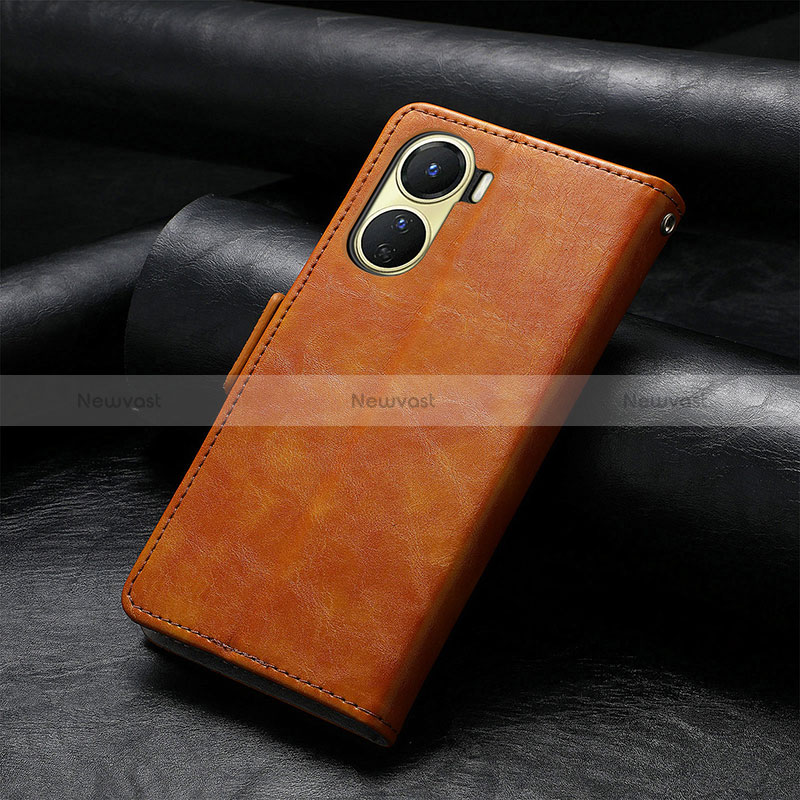 Leather Case Stands Flip Cover Holder S02D for Vivo Y16