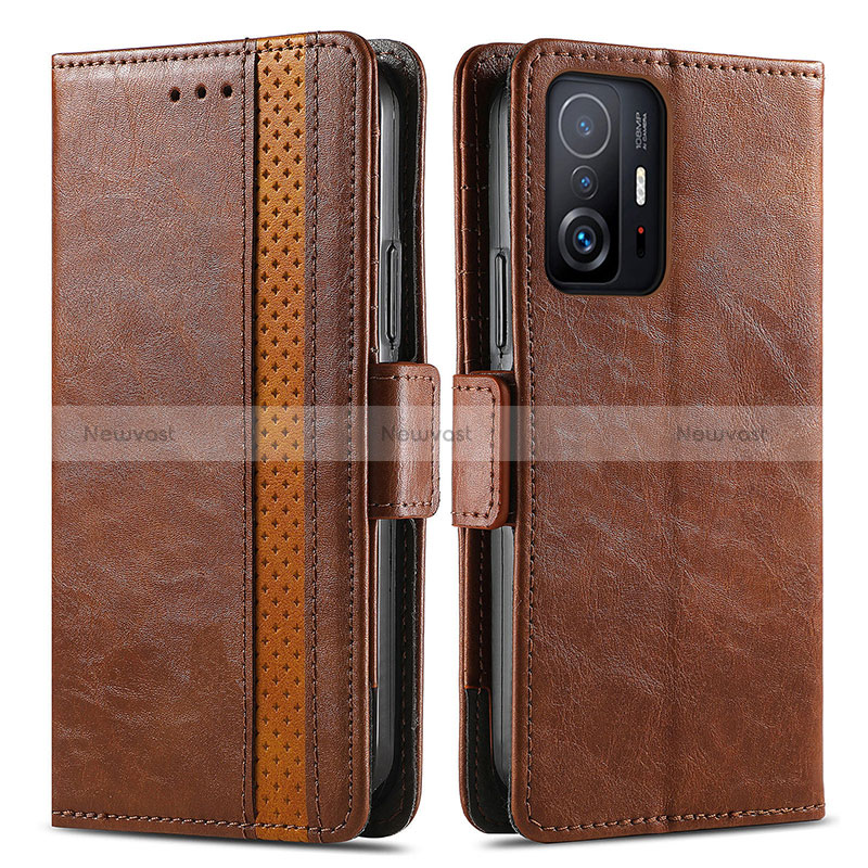 Leather Case Stands Flip Cover Holder S02D for Xiaomi Mi 11T 5G