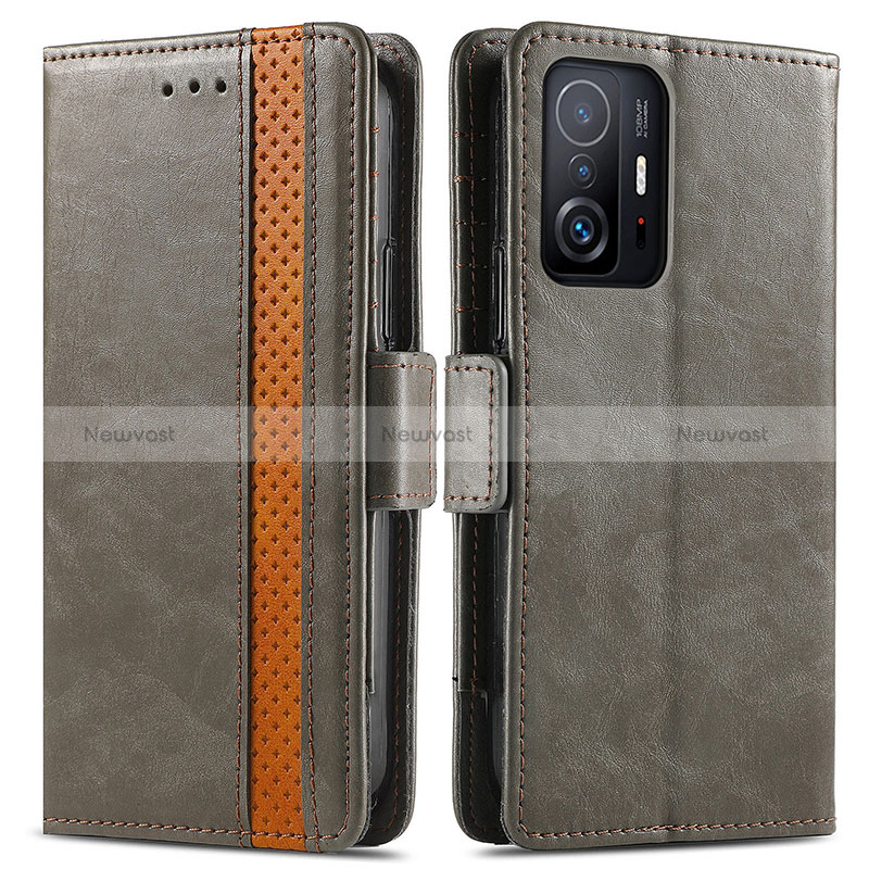 Leather Case Stands Flip Cover Holder S02D for Xiaomi Mi 11T 5G