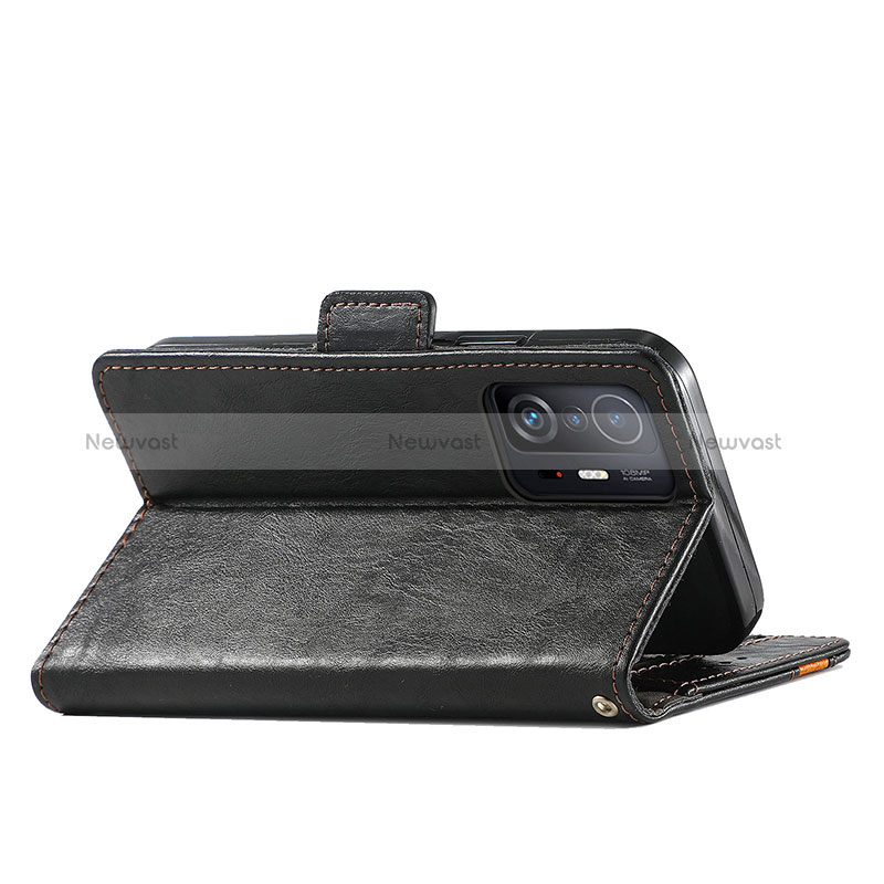 Leather Case Stands Flip Cover Holder S02D for Xiaomi Mi 11T 5G