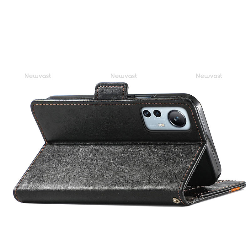 Leather Case Stands Flip Cover Holder S02D for Xiaomi Mi 12S 5G