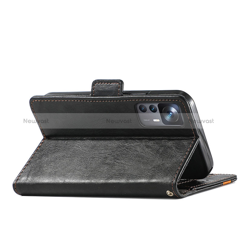 Leather Case Stands Flip Cover Holder S02D for Xiaomi Mi 12T 5G