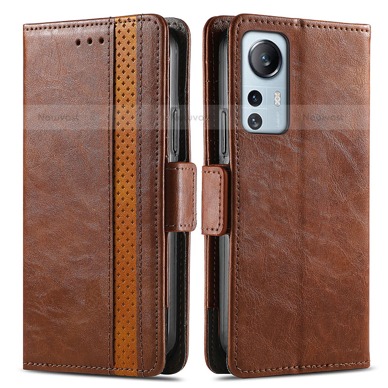 Leather Case Stands Flip Cover Holder S02D for Xiaomi Mi 12X 5G