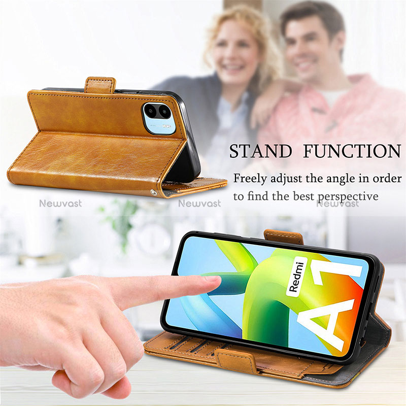 Leather Case Stands Flip Cover Holder S02D for Xiaomi Poco C50