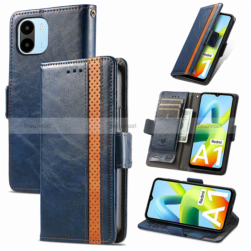 Leather Case Stands Flip Cover Holder S02D for Xiaomi Poco C50