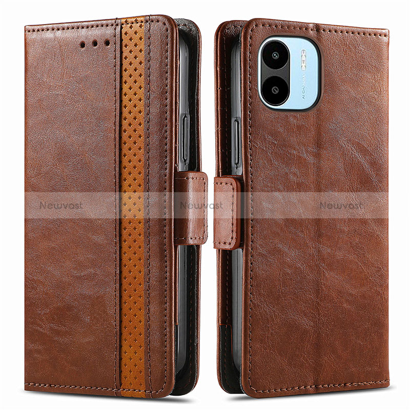 Leather Case Stands Flip Cover Holder S02D for Xiaomi Poco C51