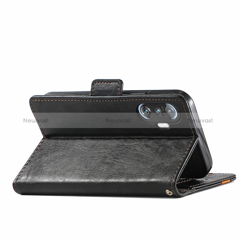 Leather Case Stands Flip Cover Holder S02D for Xiaomi Poco F3 GT 5G
