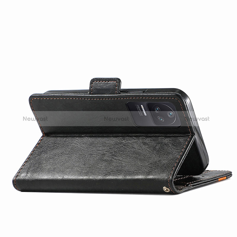 Leather Case Stands Flip Cover Holder S02D for Xiaomi Poco F4 5G