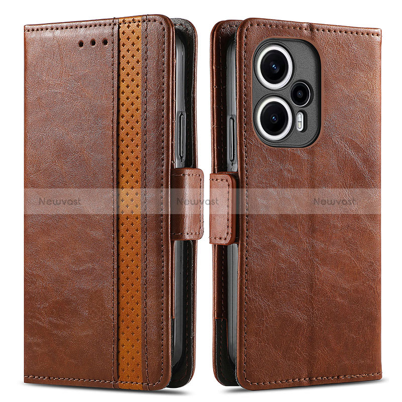 Leather Case Stands Flip Cover Holder S02D for Xiaomi Poco F5 5G