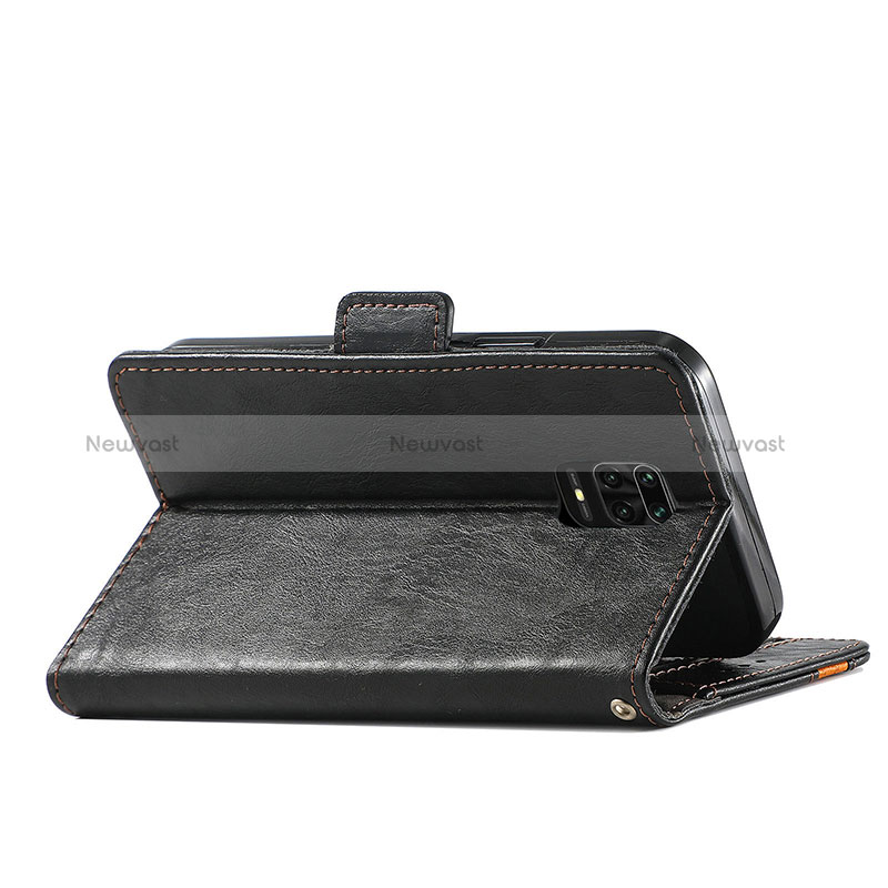 Leather Case Stands Flip Cover Holder S02D for Xiaomi Poco M2 Pro