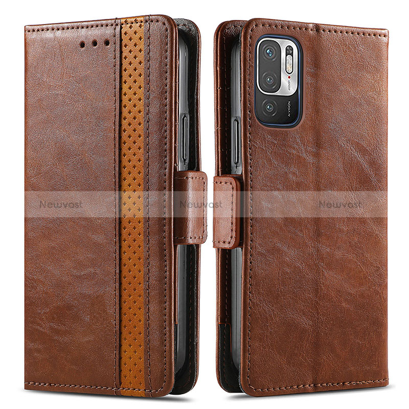 Leather Case Stands Flip Cover Holder S02D for Xiaomi POCO M3 Pro 5G