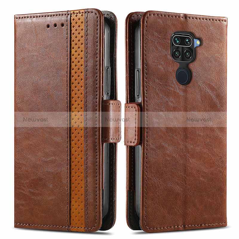 Leather Case Stands Flip Cover Holder S02D for Xiaomi Redmi 10X 4G