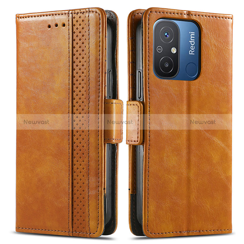 Leather Case Stands Flip Cover Holder S02D for Xiaomi Redmi 11A 4G