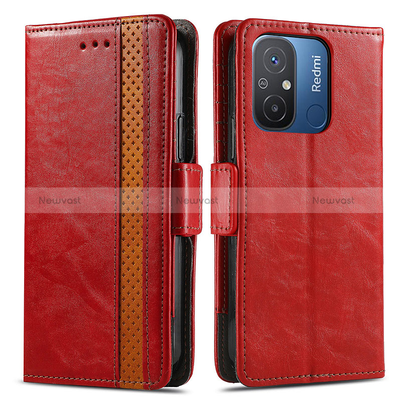 Leather Case Stands Flip Cover Holder S02D for Xiaomi Redmi 11A 4G